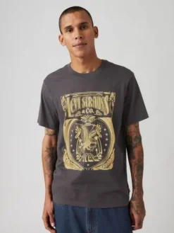 Levi's T-Paidat|t-paita Graphic Crewneck Tee 1854 Brin Music Inspired Phantom