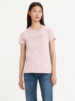 Levi's Trikoopaidat Ja Colleget|t-paita Perfect T-shirt Shimmer BW 2433 Shimmer bw keepsake lilac