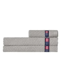 pyyhe 70x130 cm herringbone harmaa>Lexington Discount