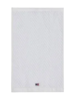 pyyhesetti 30x50 cm herringbone 2 kpl valkoinen>Lexington New