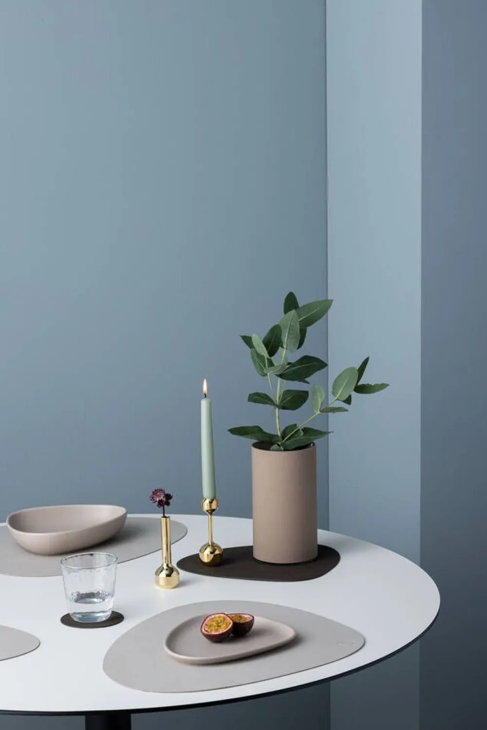 LIND DNA Keittiötekstiilit|pöytätabletti Nupo Curve L Oyster