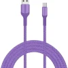 Livia Kuulokkeet Ja Puhelintarvikkeet|latausjohto USB-C, 2 m lila