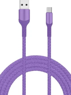 Livia Kuulokkeet Ja Puhelintarvikkeet|latausjohto USB-C, 2 m lila