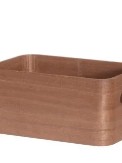 4Living Säilytyskorit Ja Laatikot|Ruoansäilytys Ja Järjestys|puulaatikko kannella 25x17x11 cm ruskea