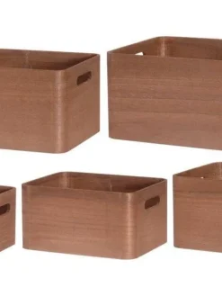 4Living Säilytyskorit Ja Laatikot|Ruoansäilytys Ja Järjestys|puulaatikko 35x26x18 cm ruskea
