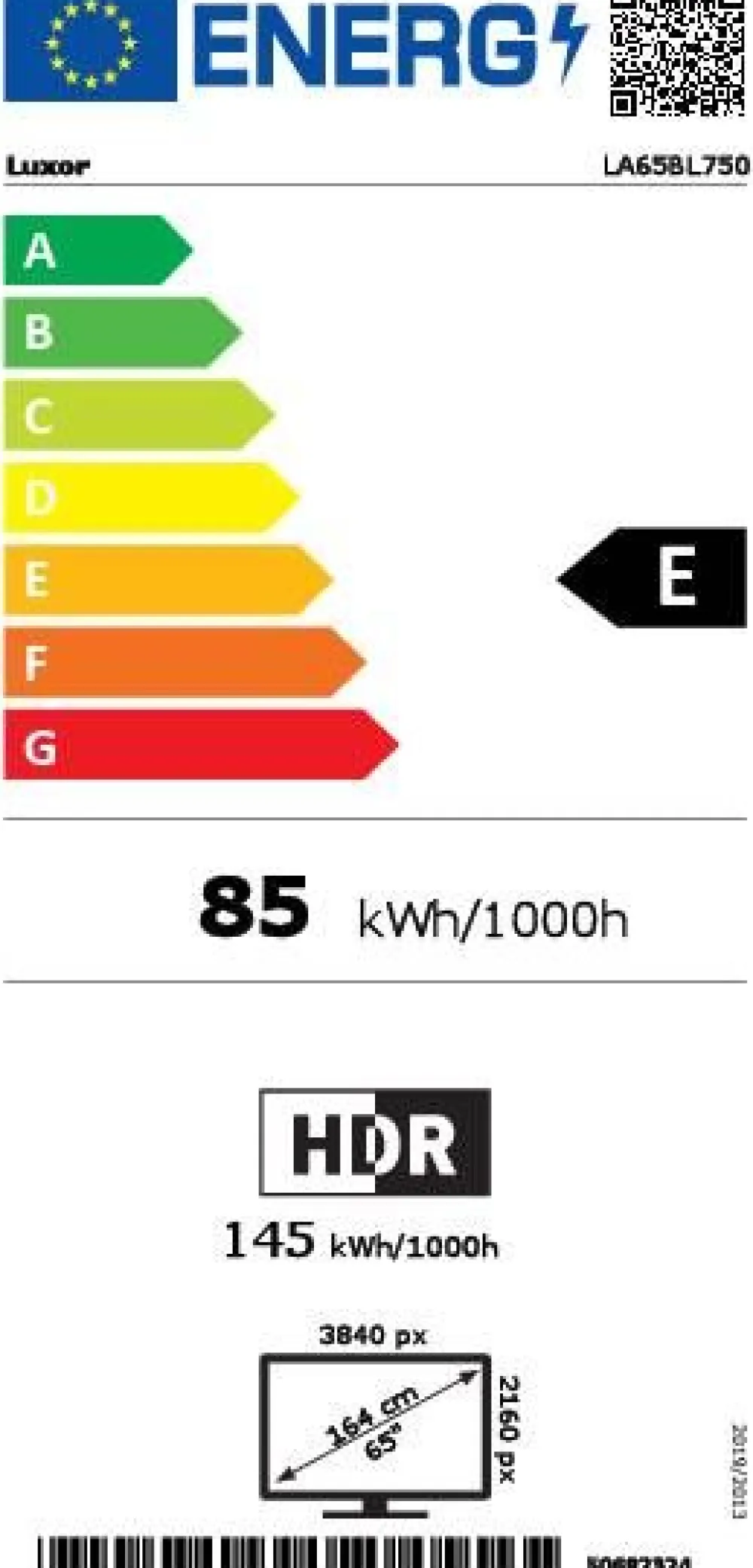 Luxor Televisiot|TV 65" UHD LA65BL750
