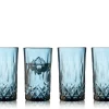 Lyngby Astiat|lasi Highball Sorrento 38 cl 4 kpl/pkt Blue
