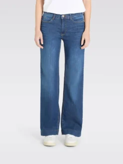 Mac Farkut|farkut Wide Auth.Stretch Denim Fashion Blue Washed D620