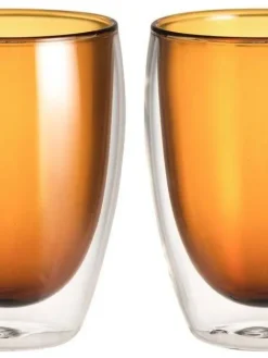 juomalasi kaksikerroksinen 35 cl ruskea 2 kpl>Maku New