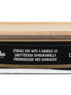 Maku Ruoansäilytys Ja Järjestys|säilytysrasia 1,52 L lasi/bambu