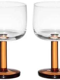 Maku Astiat|viinilasi 28 cl ruskea 2 kpl