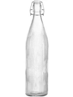 Marjukka Juoma- Ja Baaritarvikkeet|Ruoansäilytys Ja Järjestys|lasipullo patenttikorkilla pystyraidat 1100 ml