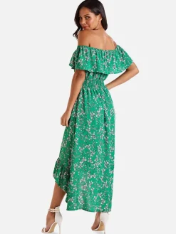 Mela London Vapaa-Ajan Mekot|mekko ML5981 maxi Vihreu00e4