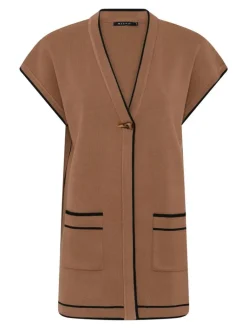 MICHA Liivit|Topit|neuleliivi 105-374 Cognac / Black 34760