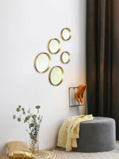Mirrors and More Kellot Ja Peilit|peilisetti Vivien 5-pack kulta