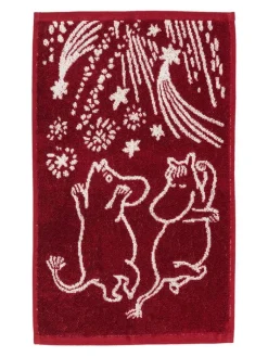 Moomin Kylpyhuone- Ja Saunatekstiilit|Kylpyhuone- Ja Saunatekstiilit|Arabia käsipyyhe 30x50 cm Juhlan Aika GOTS