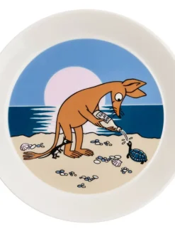Moomin Astiat|Arabia lautanen Ø 19 cm Nipsu rannalla