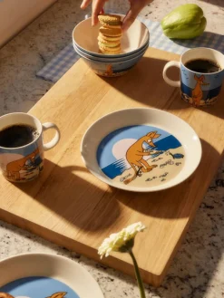Moomin Astiat|Arabia lautanen Ø 19 cm Nipsu rannalla