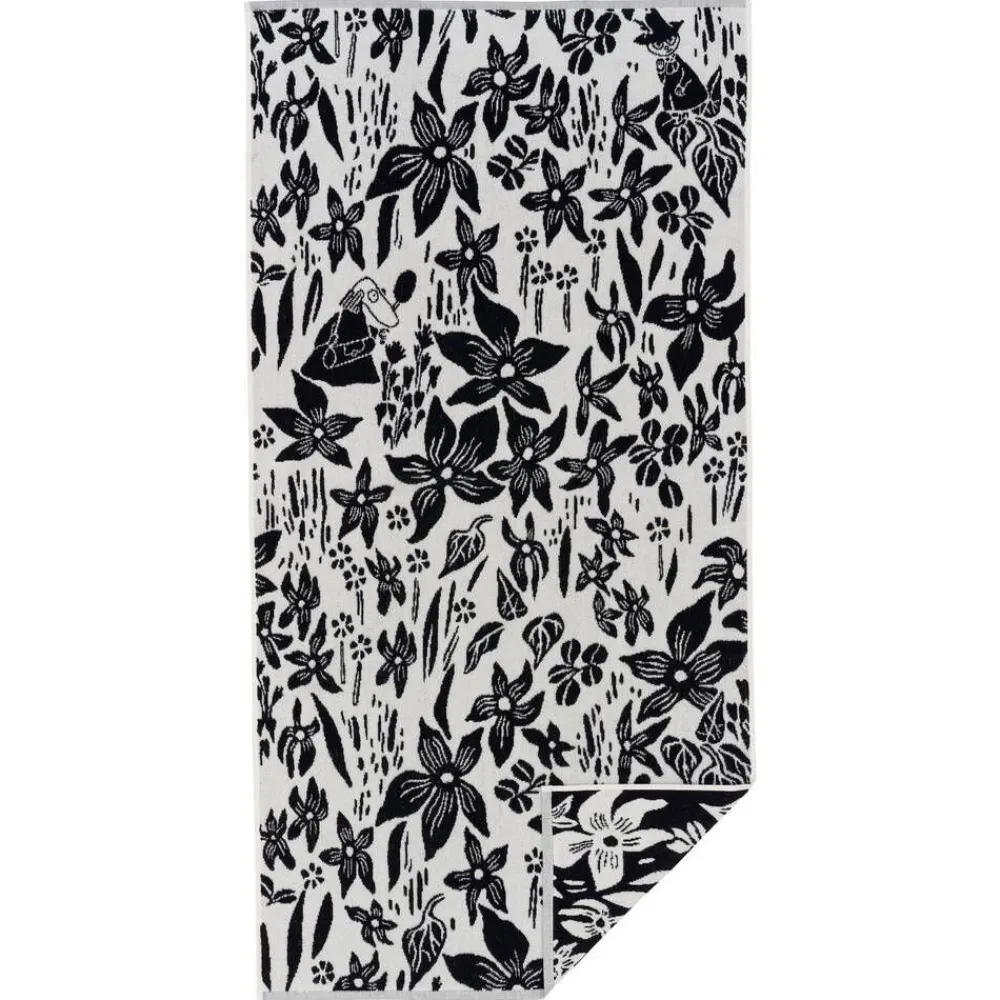 Arabia pyyhe 70x140 cm Lilja musta>Moomin Online