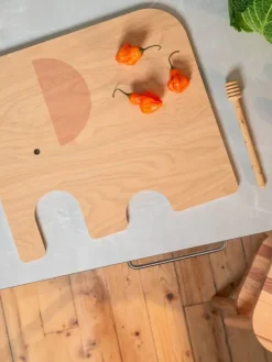 Muurla Lastenhuone|Veitset Ja Leikkuulaudat|norsu Chop&Serve -lauta L keltainen
