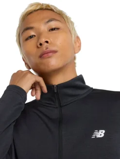 New Balance Treenivaatteet|Paidat Ja Neuleet|paita Sport Knit 1/4 Zip Black