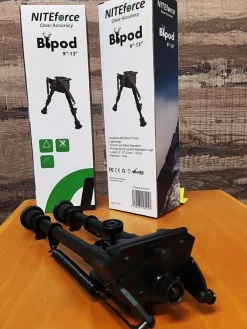 NITEforce Metsästystarvikkeet|puolimatala ammuntatuki Bipod 23-33cm sääd. korkeu