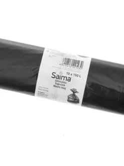 Nord Clean Puhdistus Ja Siivous|jätesäkki vahva 150 l musta 10 kpl