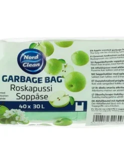 Nord Clean Puhdistus Ja Siivous|roskapussi tuoksullinen 30 l 40 kpl lajitelma