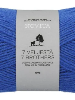 7 Veljestä lanka 100 g 136 lobelia>Novita Sale