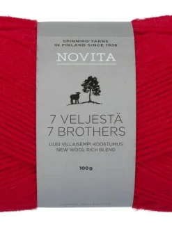 7 Veljestä lanka 100 g joulu 549>Novita Clearance