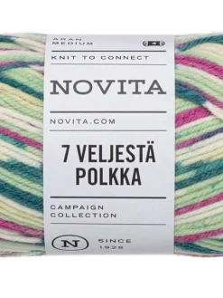 Novita Kankaat Ja Käsityötarvikkeet|7 Veljestä lanka Polkka 100 g hedelmä 8011