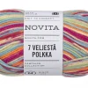 Novita Kankaat Ja Käsityötarvikkeet|7 Veljestä lanka Polkka 100 g konfetti 8041