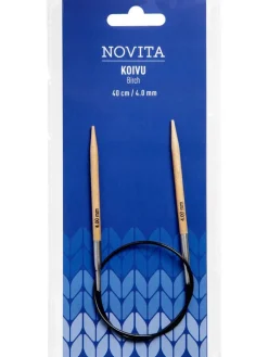Novita Kankaat Ja Käsityötarvikkeet|pyöröpuikot 40 cm koivu 4.0
