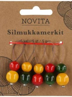 Novita Kankaat Ja Käsityötarvikkeet|silmukkamerkit puuta