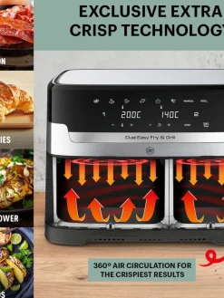 Obh Nordica Muut Keittiön Pienkoneet|Dual Easy Fry & Grill