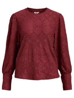Object Puserot|paita Objfedora L/S Red dahlia