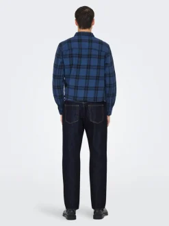 Only & Sons Farkut|farkut Onsedge Dark Blue Denim Rinse