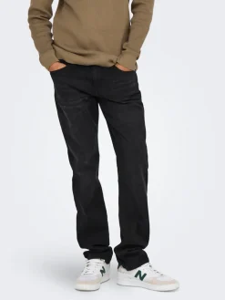 Only & Sons Farkut|farkut Onsweft Black denim