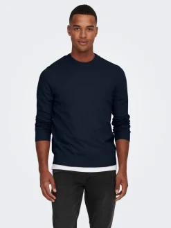 Only & Sons Neulepuserot|neule Onsrex Life Reg 12 Dark Sapphire