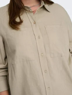 Only Carmakoma Puserot|paita Carcaro L/S Oxford tan
