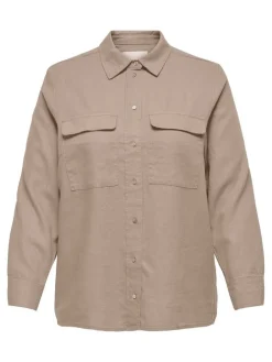 Only Carmakoma Puserot|paita Carcaro L/S Oxford tan