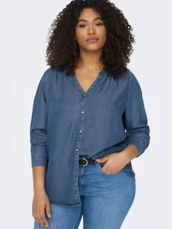 Only Carmakoma Puserot|pusero Carsema Medium blue denim