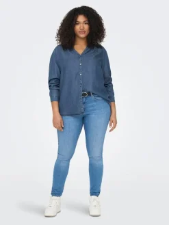 Only Carmakoma Puserot|pusero Carsema Medium blue denim