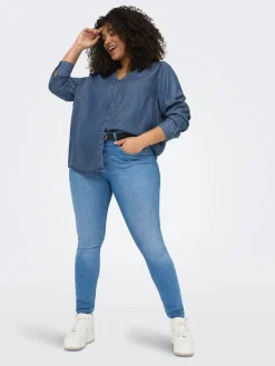 Only Carmakoma Puserot|pusero Carsema Medium blue denim