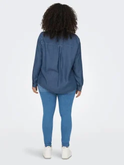 Only Carmakoma Puserot|pusero Carsema Medium blue denim