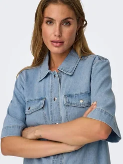 Only Vapaa-Ajan Mekot|farkkumekko Onlbelle S/S Light Blue Denim