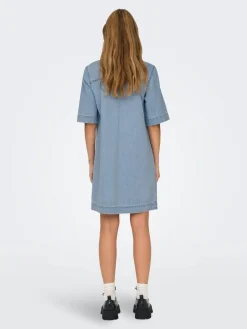 Only Vapaa-Ajan Mekot|farkkumekko Onlbelle S/S Light Blue Denim