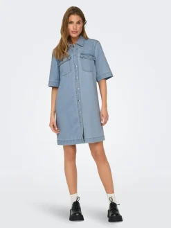 Only Vapaa-Ajan Mekot|farkkumekko Onlbelle S/S Light Blue Denim