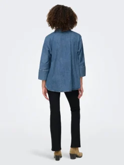 Only Puserot|farkkupusero Onlgrace-Elli 3/4 Medium blue denim