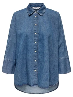 Only Puserot|farkkupusero Onlgrace-Elli 3/4 Medium blue denim
